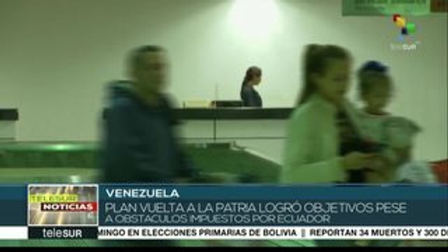 teleSUR: 570 venezolanos retornan a su país