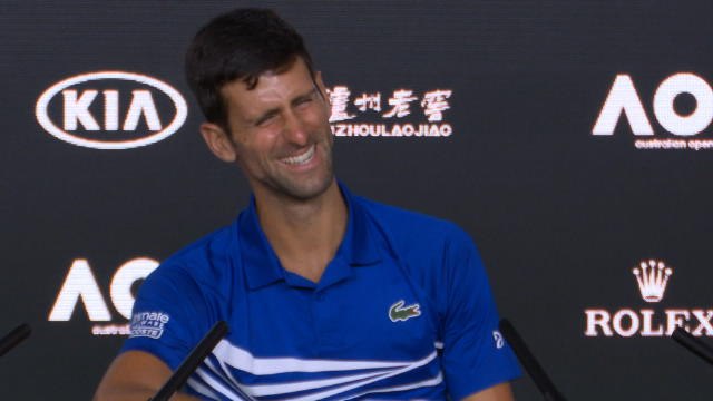 'Not too bad!' - Australian Open champ Djokovic mimics journalist