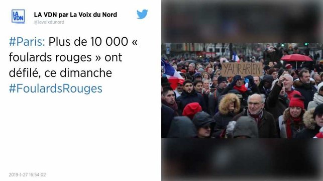 Foulards rouges. 10 500 personnes à la « marche républicaine des libertés » à Paris