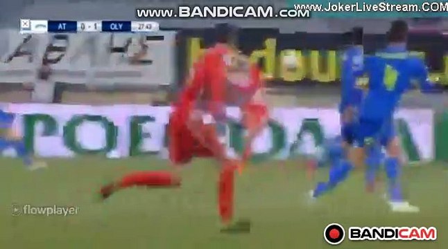 Goal Fortounis (0-1) Asteras Tripoli vs Olympiakos Pireus