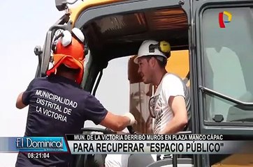 La Victoria: derriban muros del museo de la plaza Manco Cápac