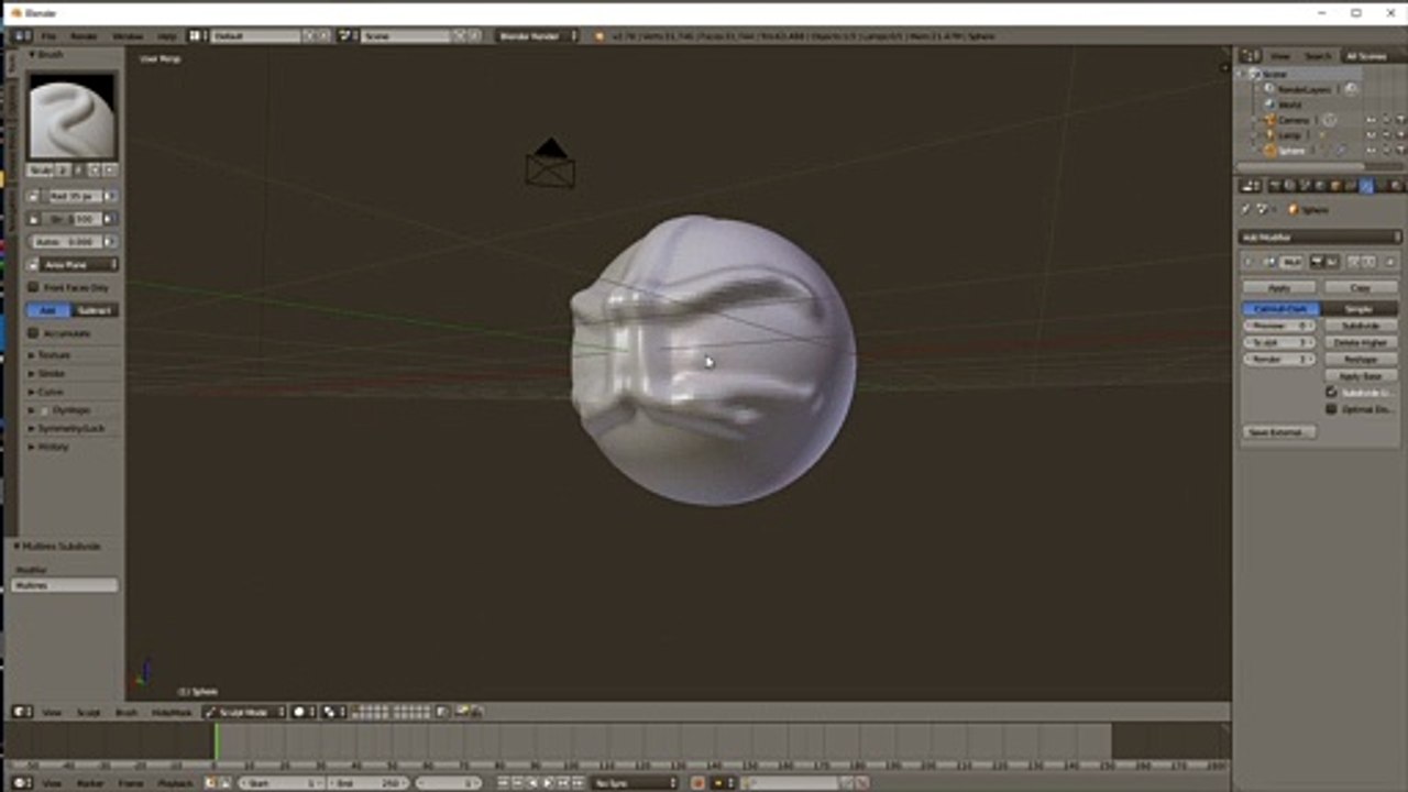 Blender multires modifier