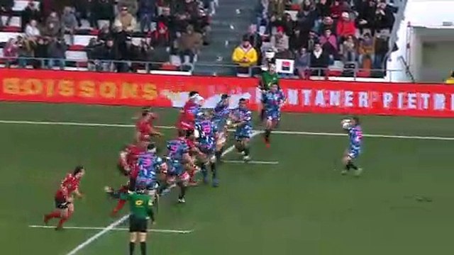 TOP 14 - Essai Hendre STASSEN 1 (SFP) - Toulon - Paris - J15 - Saison 2018/2019