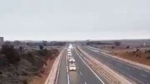 Caravana de taxis desde Zaragoza a Madrid