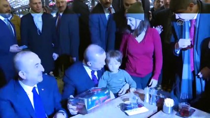 Cumhurbaşkanı Erdoğan kafede vatandaşlarla sohbet etti - ANTALYA