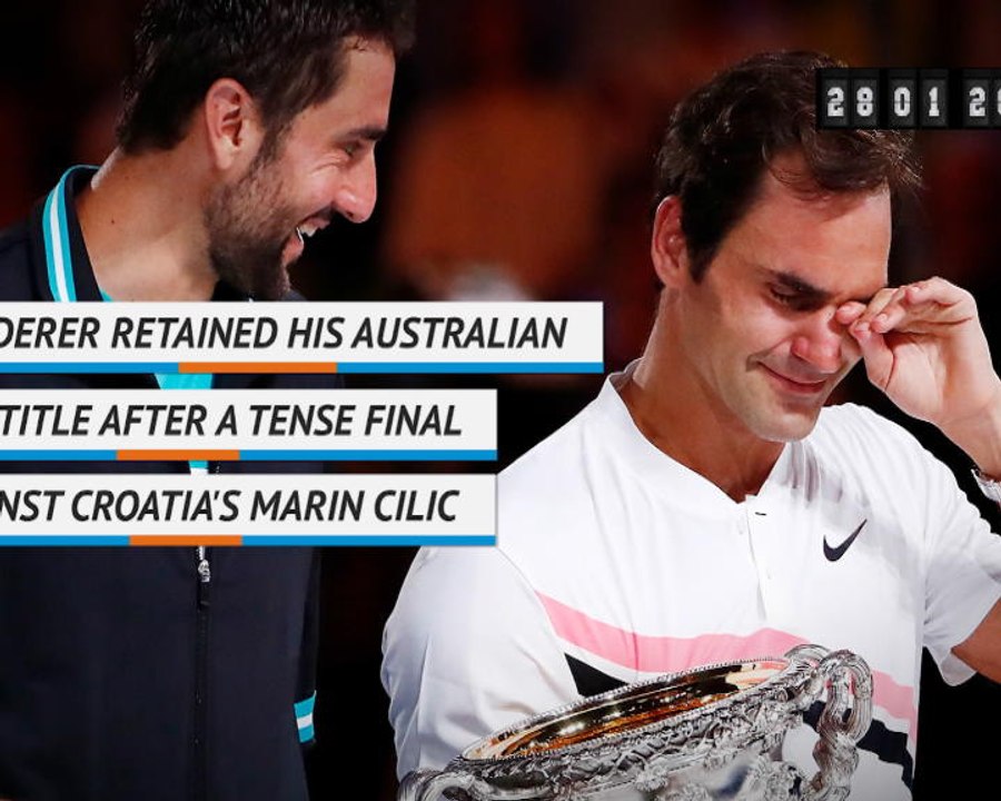 On this Day: Tennis: Roger Federer wins a 20th Grand Slam