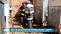 Família que teve casa destruída em incêndio começa a receber doações