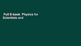 Full E-book  Physics for Scientists and Engineers with Modern Physics  For Kindle