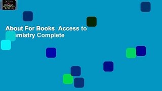 About For Books  Access to Chemistry Complete