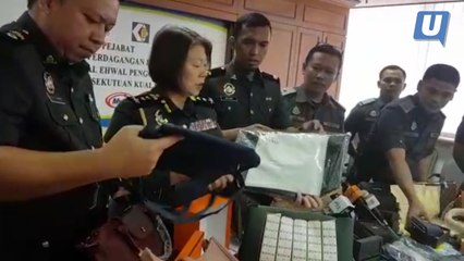 Beg tiruan bernilai lebih setengah juta dirampas