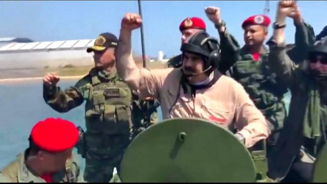 Guaido calls for more protests as Maduro displays military might