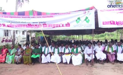 ஹைட்ரோ கார்பன் திட்டத்தை ரத்து செய்ய வலியுறுத்தி விவசாயிகள் ஆர்பாட்டம்- வீடியோ