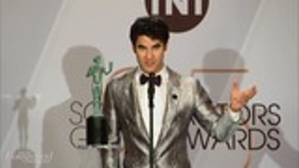 Darren Criss Celebrates Win Backstage at SAG Awards 2019