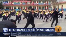 Pour réveiller ses 700 élèves, ce directeur d'une école chinoise les fait danser chaque matin