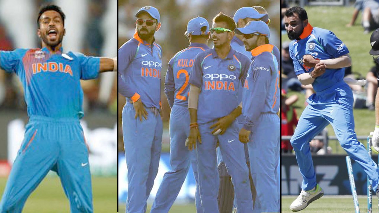 India Vs New Zealand : Mohammed Shami Hardik Pandya Star As India Bowl Out New Zealand For 243