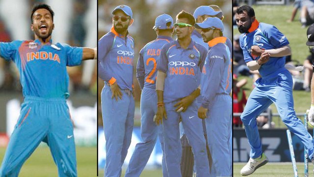 India Vs New Zealand : Mohammed Shami Hardik Pandya Star As India Bowl Out New Zealand For 243