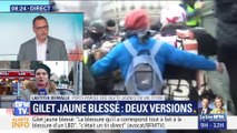 Gilet jaune blessé: deux versions