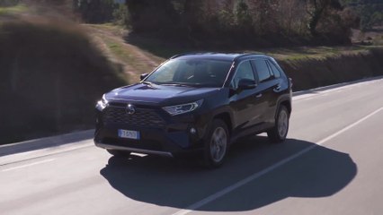 The new Toyota RAV4 in Blue Driving Video