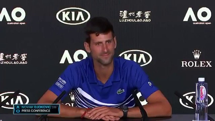 Novak Djokovic imitates journalist from Italy (funny moments)
