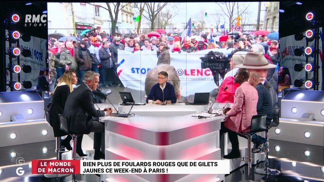 Le monde de Macron: Bien plus de Foulards rouges que de Gilets jaunes ce week-end à Paris ! – 28/01