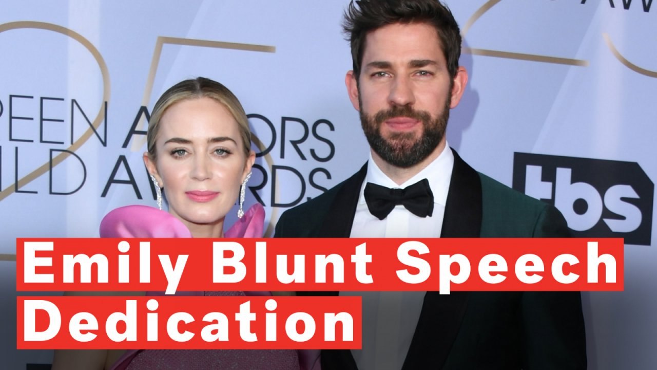SAG Awards 2019: Emily Blunt Thanks Teary-Eyed John Krasinski In A Sweet Acceptance Speech
