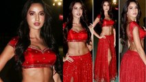 Nora Fatehi  recreates her Dilbar look at Umang Awards 2019 | Boldsky