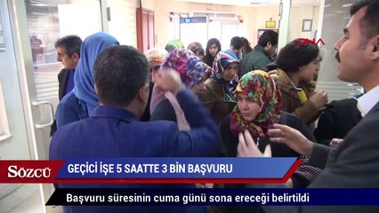 İlk 5 saatte başvuru sayısı 3 bin kişiyi buldu