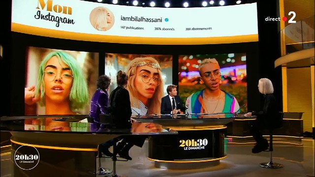 Questionné par Laurent Delahousse, Bilal Hassani répond aux haters sur France 2