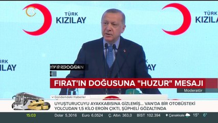Fırat'ın doğusuna "huzur" mesajı