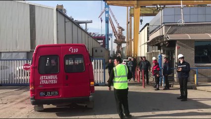 Tuzla tersaneler bölgesinde gemi yangını - İSTANBUL
