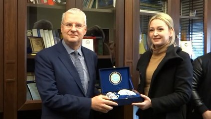 DEB PARTISI GENEL BASKANI CIGDEM ASAFOGLU MILLETVEKILI ILHAN AHMETI ZIYARET ETTI