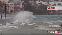 Report TV - Mot i keq në Vlorë e Durrës/ Pezullohen lundrimet, shkak era e fortë