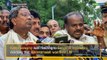 Congress MLAs praise Siddaramaiah, call him 'their CM'; Kumaraswamy says 'ready to step down'