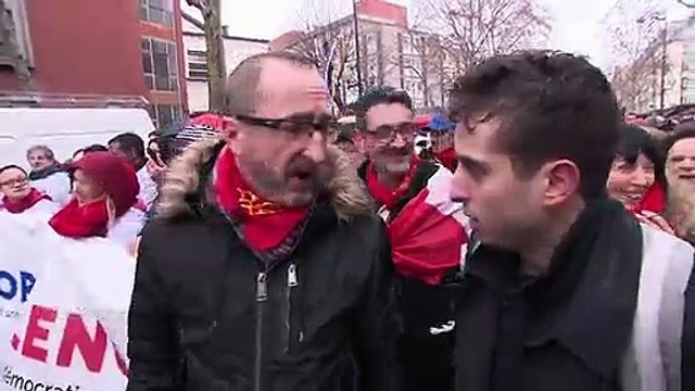 Laurent Soulié, foulard rouge sympathisant LREM écœuré par les violences des gilets jaunes