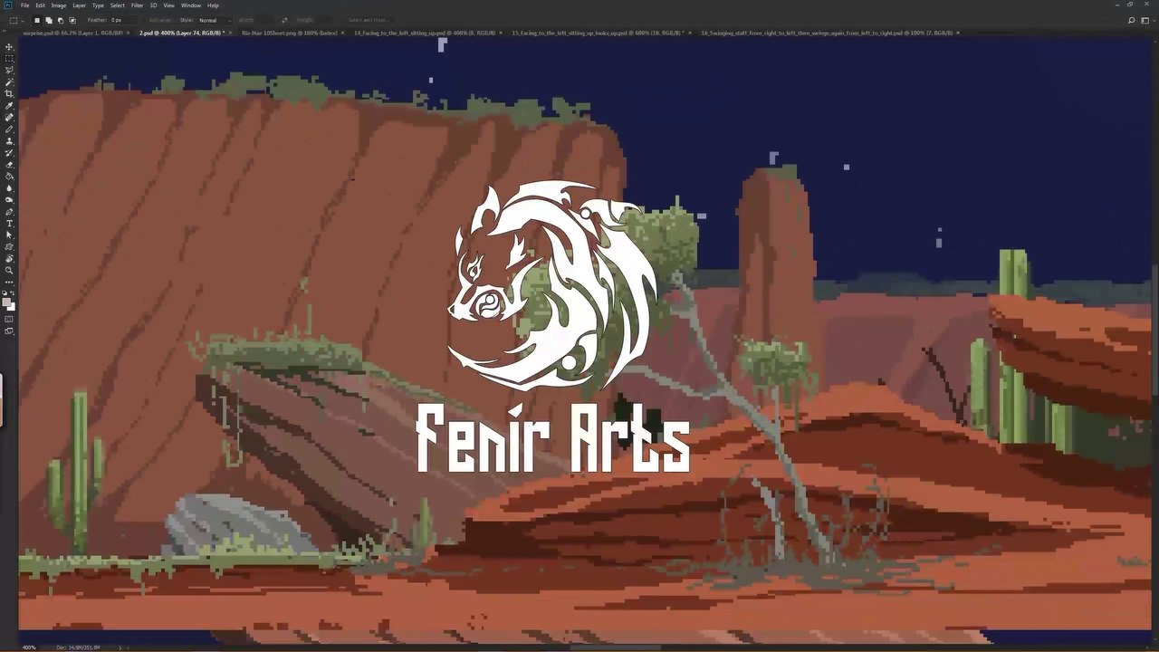 WATCH ME ANIMATE: Sprites and Frame by Frame - [Shattered Blade] (Watch Me Work Ep.3)