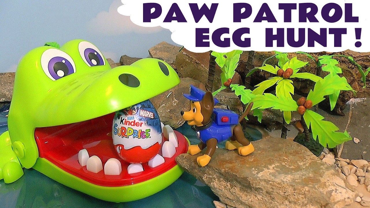Paw Patrol Cartoon and Thomas and Friends Rescue Hide and Seek Kinder Chocolate Surprise Eggs - A fun family friendly full episode english story for kids