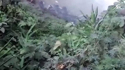 Resgate de homem na cachoeira de Matilde