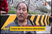 Huarochirí: grave accidente de tránsito se registró en el kilómetro 45 de la Carretera Central