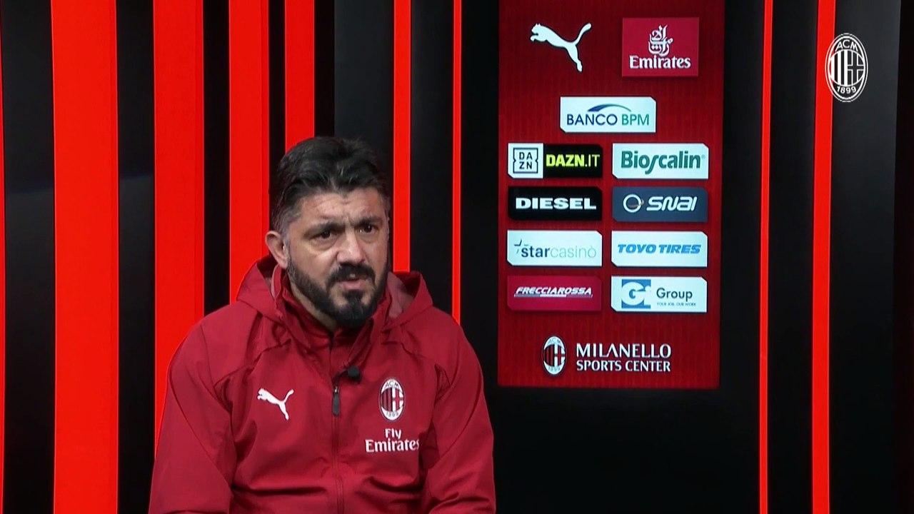Teaser ITW Gattuso, Milan-Napoli, Coppa Italia 2018/19