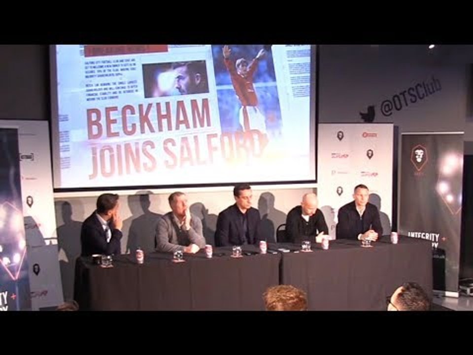 David Beckham Takes 10% Stake In Salford City - Full Press Conference