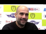 Burton 0-1 Manchester City (Agg 0-10) - Pep Guardiola Full Post Match Press Conference - Carabao Cup