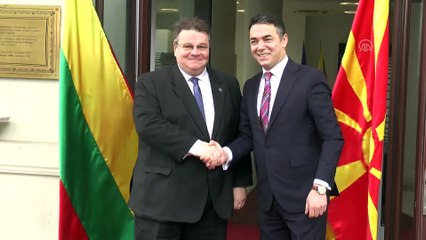 Litvanya Dışişleri Bakanı Linkevicius Makedon mevkidaşıyla görüştü - ÜSKÜP