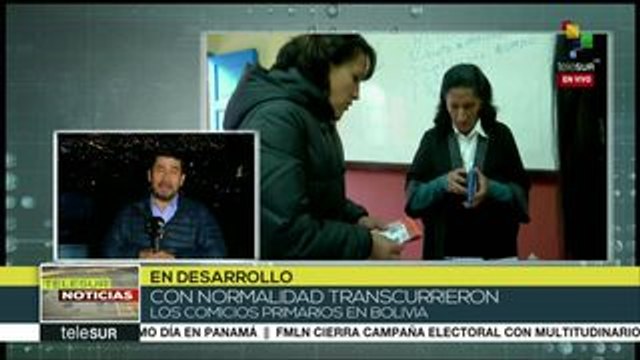 teleSUR Noticias: Bolivia: Primarias transcurrieron con normalidad