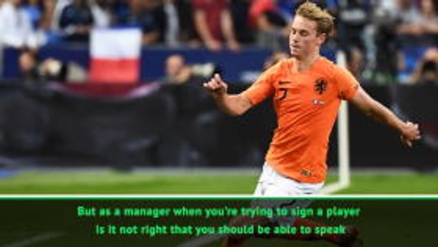 Guardiola refuses to respond to Valverde criticism over De Jong