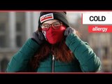 Woman who's allergic to winter has to wear face mask whenever she goes outside | SWNS TV