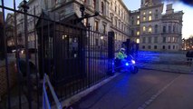 May leaves Downing Street and arrives at Parliament