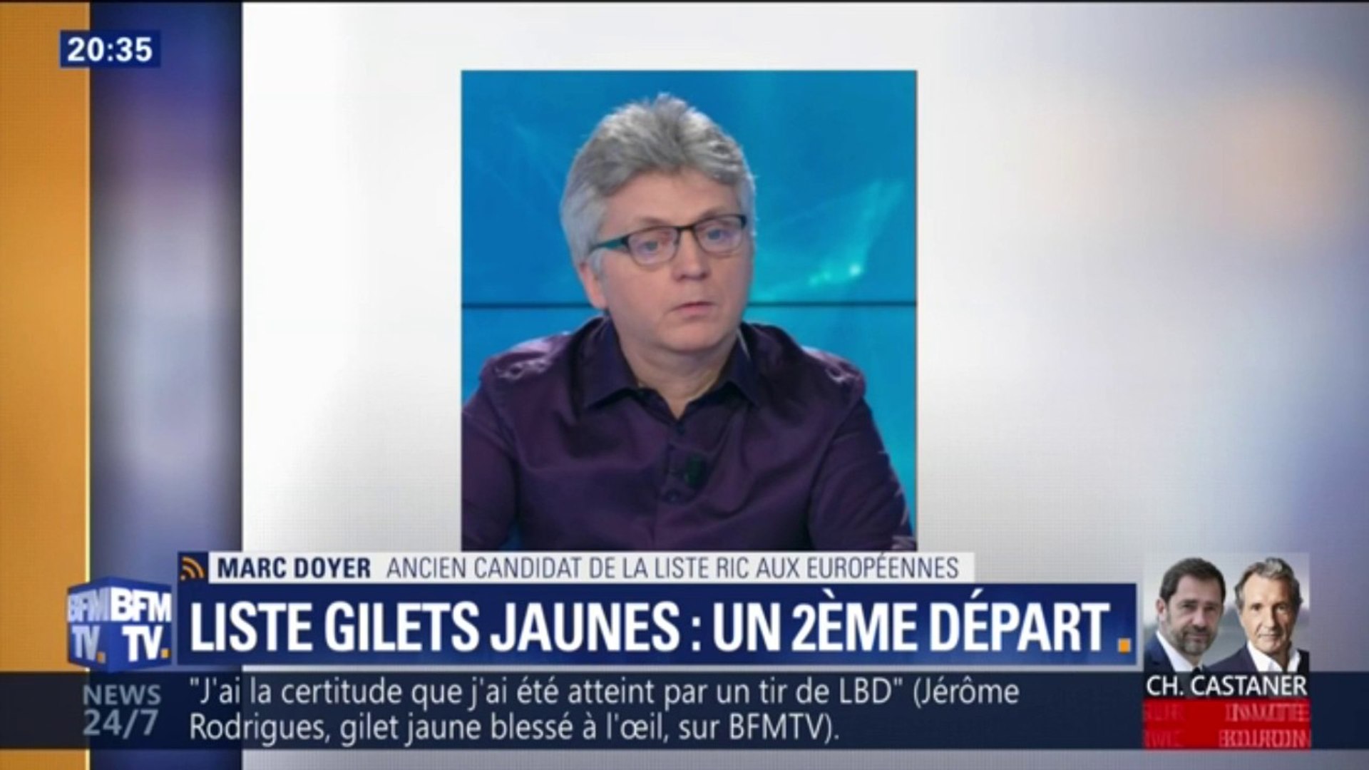 Marc Doyer se retire de la liste "gilets jaunes" aux européennes: "je suis  tout sauf un opportuniste" - Vidéo Dailymotion