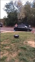 3 airbags + un pneu : mauvaise idée de la journée