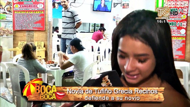 Novia de Tufiño, Grecia Recinos defiende a su novio