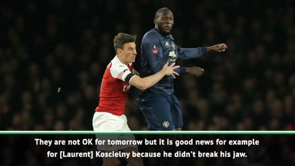 Koscielny didn't break his jaw - Emery